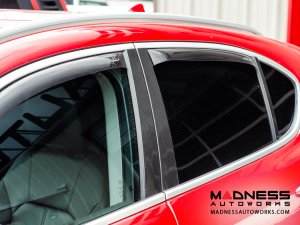 Maserati Grecale Exterior Door Pillars - Carbon Fiber - 6pc Set